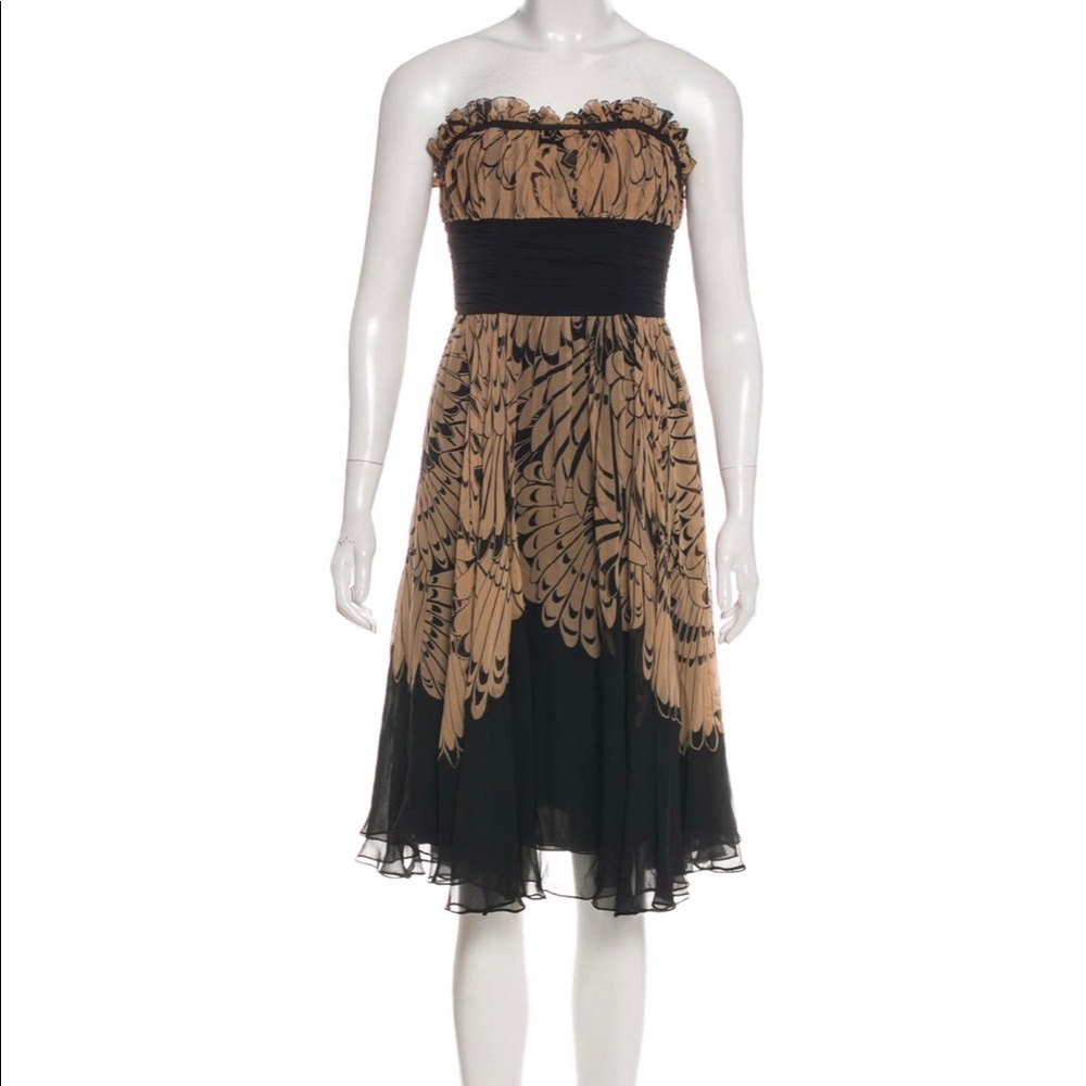 Marchesa strapless dress